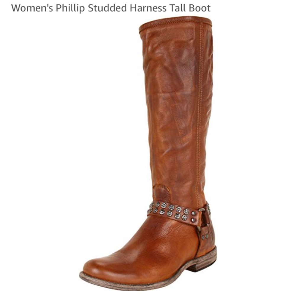 💥EUC! Frye Phillip studded harness boots💥